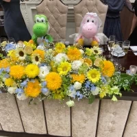 中座中に人形を置いてもらいました。