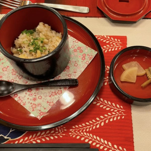 締めの鯛ご飯|615817さんの砥鹿神社 参集殿結婚式場の写真(2174833)