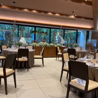 ご飯をいただいた披露宴会場