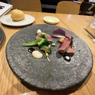 緑と赤のコースです