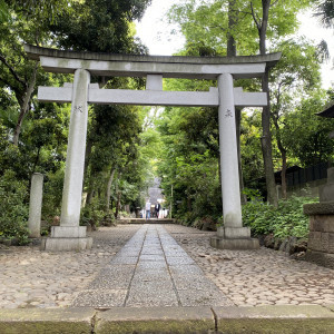 神社入り口|616345さんの代々木八幡宮（アントワープブライダル）の写真(1446851)