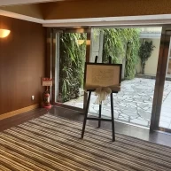 挙式会場前