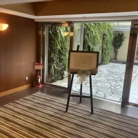 挙式会場前