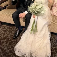 高砂ソファとウェディングドレス