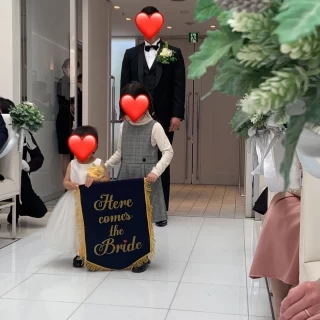 フラッグガールを取り入れました。持ち込みです。