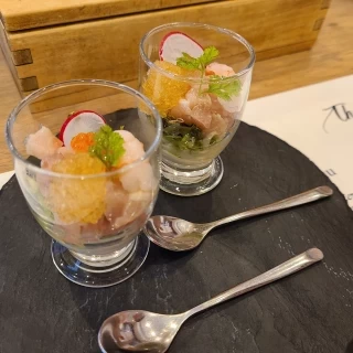 前菜。ムースが美味しかったです。
