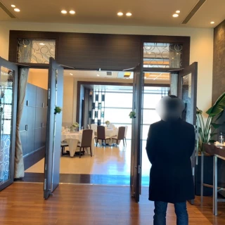 披露宴会場の入口。