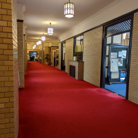 有名な撮影で使われた廊下