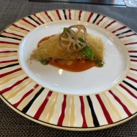 魚料理　パリパリで美味しかった
