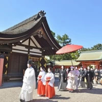 花嫁行列3 本殿付近