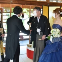 花婿と花嫁父の挨拶