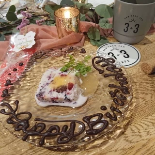 デザートを逆サプライズ用に！