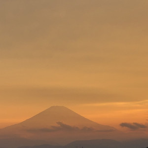 テラスからや綺麗な富士山|617433さんの3＋3CAFE（サンタスサンカフェ）の写真(1482911)
