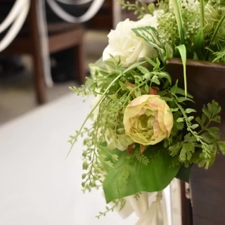 挙式会場の花