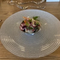前菜の海鮮です！