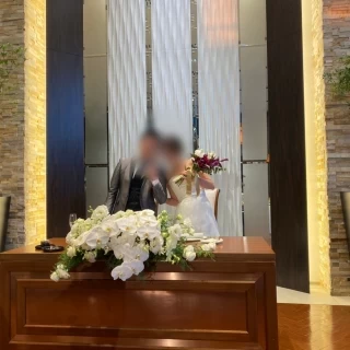 入場して高砂についたときの1枚