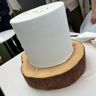 ウェディングケーキ完成前