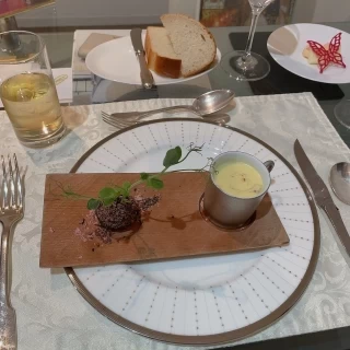 薩摩芋のスープがとても美味しかったです。