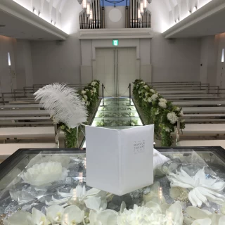 新郎新婦が退場時に見える景色です