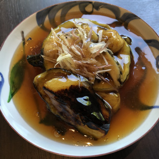 大和丸茄子の石焼　あんかけ