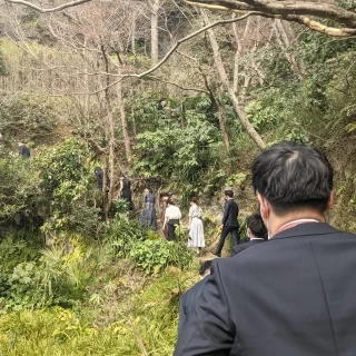 森の中
