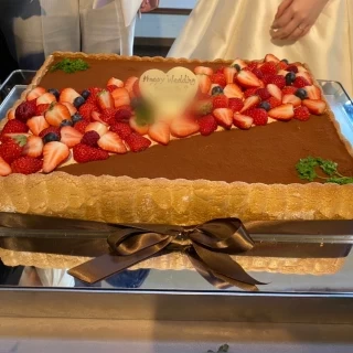 ティラミスのウェディングケーキ