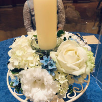 ゲストのテーブルの装花