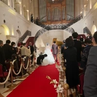 チャペルにて挙式しました。