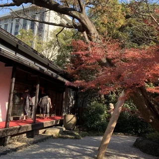 披露宴会場のお庭