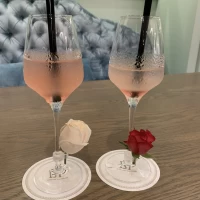 バラのドリンク