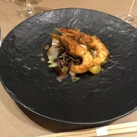 マタニティのため焼き海老を提供