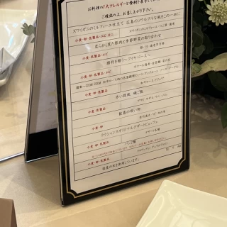メニューのラインナップです