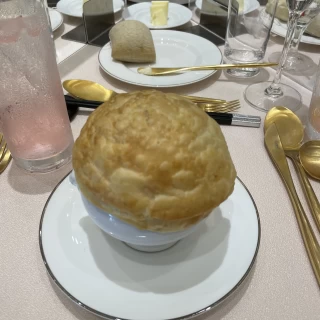 パイ包みのスープ、とても美味しかったです。