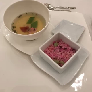 茶碗蒸しとパエリア