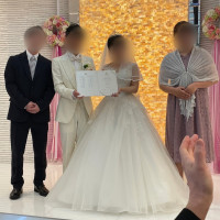 結婚証明書披露