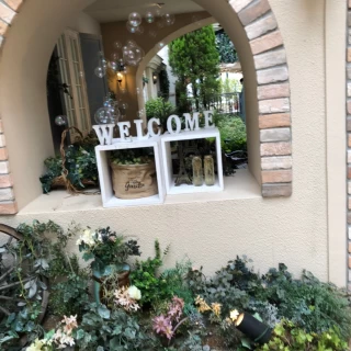 披露宴会場に向かう途中