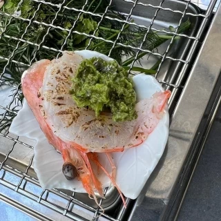 エビの香草焼き