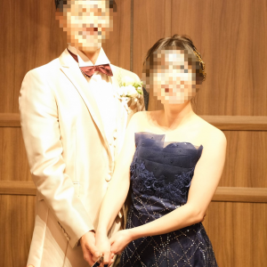 ケーキカット後、お手本バイトを行いました|620208さんの小さな結婚式 大阪ハービスENT店の写真(1477955)