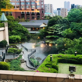 雲海に包まれる庭園の景色にゲストも圧巻でした