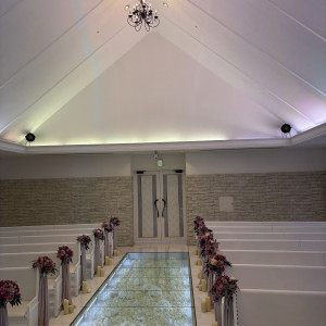 新郎新婦からみたチャペル|620297さんのラヴィール岡山の写真(2566660)