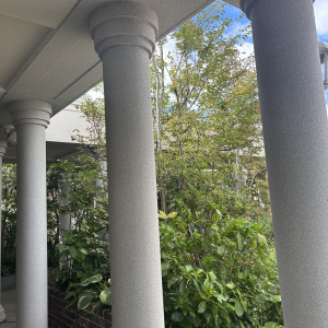 雨でも思ったより広い屋根|620297さんのラヴィール岡山の写真(2566658)