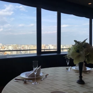 披露宴会場から見た景色