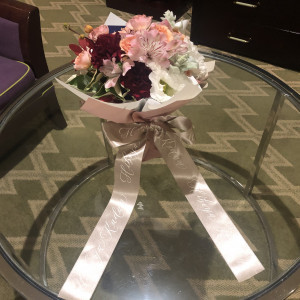 オークラさんからプレゼントしていただいたお花|620454さんのオークラアクトシティホテル浜松の写真(1523931)