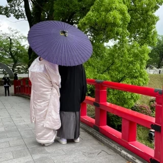 フォトウェディングで岡崎城内を散策しました。