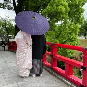 フォトウェディングで岡崎城内を散策しました。|620583さんの龍城神社の写真(1478980)