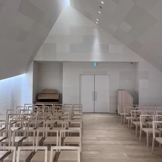 チャペルを新郎新婦側から見た景色。