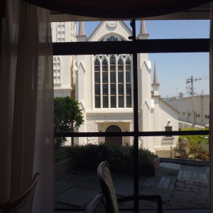 窓から大聖堂が見えました。|620683さんのNotre Dame UBE (ノートルダム宇部)の写真(1479925)