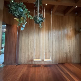 ブランコがありインスタ映えです。