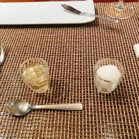 お口直しのソルベ（試食打ち合わせ時）