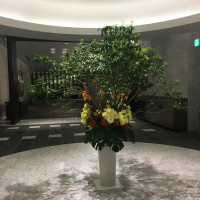 廊下の装花